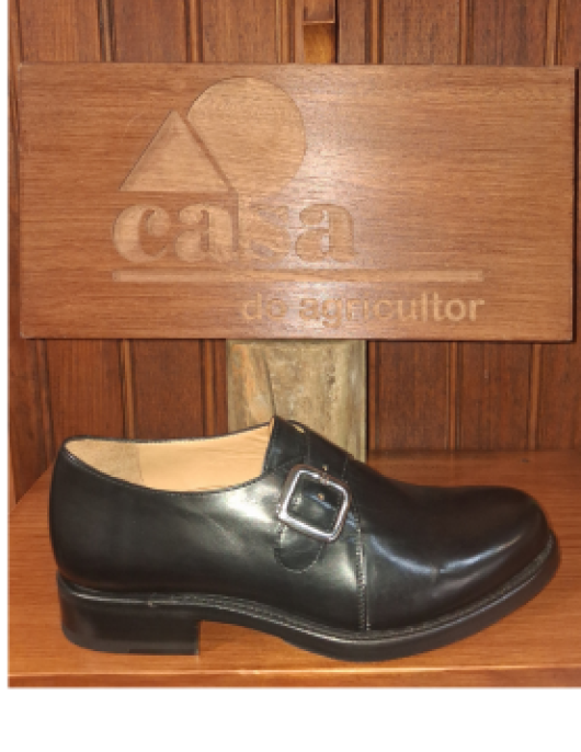 SAPATO HOMEM EM PELE COM FIVELA - CONSTRUÇÃO GOODYEAR WELTED - CASA DO AGRICULTOR PRINCIPE REF. 29030-11
