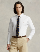 Camisa Oxford Polo Ralph Lauren Custom Fit em Algodão ref. 792041-001