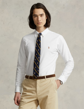 Camisa Oxford Polo Ralph Lauren Custom Fit em Algodão ref. 792041-001
