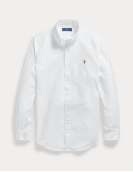 Camisa Oxford Polo Ralph Lauren Custom Fit em Algodão ref. 792041-001