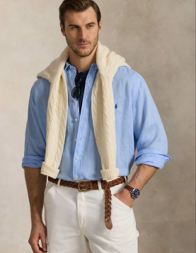CAMISA LINHO RALPH LAUREN REF 966294-008