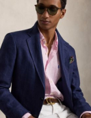 Camisa de Linho às Riscas Polo Ralph Lauren Ref. 982143-500