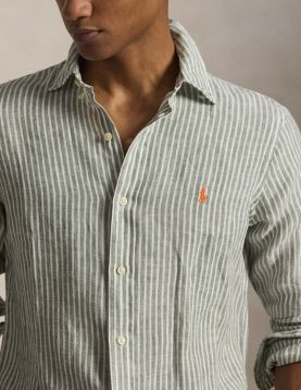 Camisa de Linho às Riscas Polo Ralph Lauren Ref. B15594-001