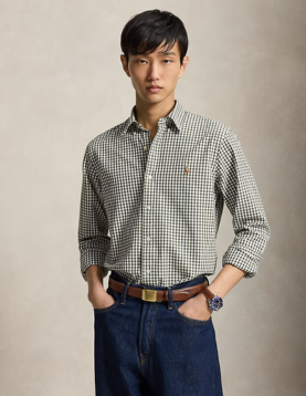 Camisa Oxford Guingão Custom Fit Polo Ralph Lauren ref. B30243-003
