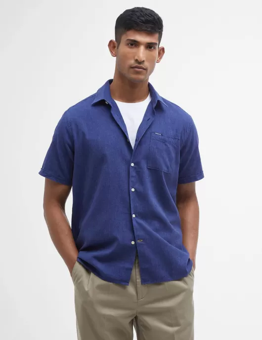 CAMISA BARBOUR NELSON MANGA CURTA REF. MSH5093-N32