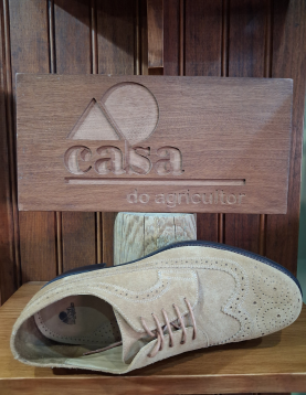 SAPATOS RIMINI NUBUCK COURO CLARO CASA DO AGRICULTOR