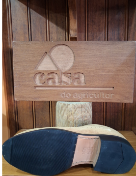 SAPATOS RIMINI NUBUCK COURO CLARO CASA DO AGRICULTOR