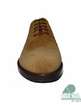 SAPATOS RIMINI NUBUCK COURO CLARO CASA DO AGRICULTOR