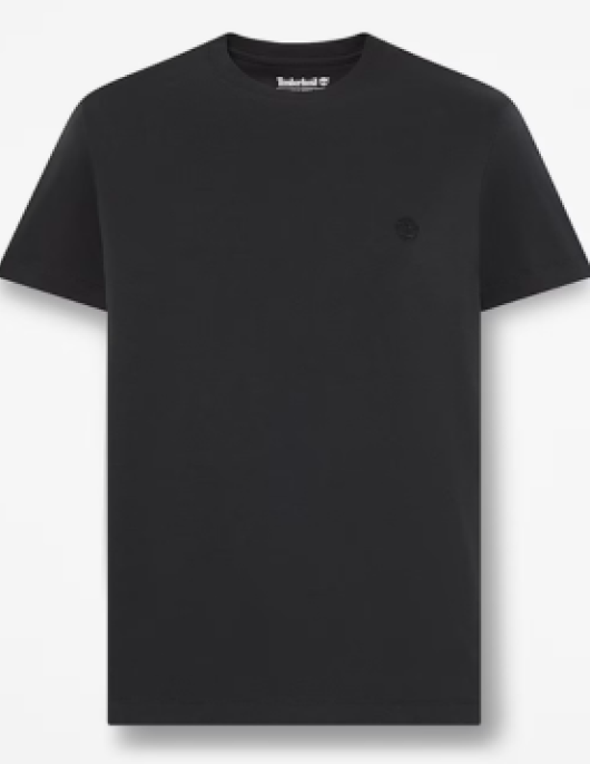 T-shirt Timberland Manga Curta Justa Dunstan River preto ref. YHBUC-001