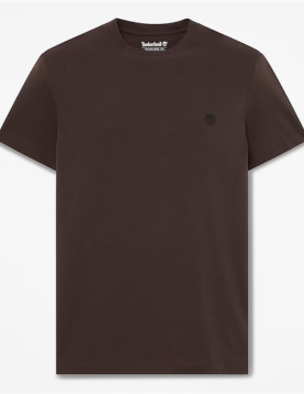 T-shirt Timberland Manga Curta Justa Dunstan River castanho-escuro ref. YHBUC-351
