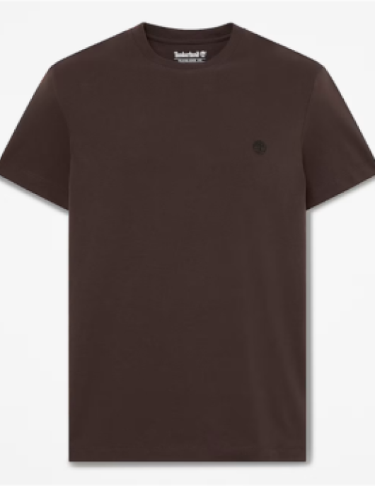 T-shirt Timberland Manga Curta Justa Dunstan River castanho-escuro ref. YHBUC-351
