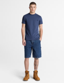 T-shirt Timberland Manga Curta Justa Dunstan River castanho-escuro ref. YHBUC-AIH