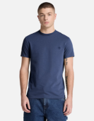 T-shirt Timberland Manga Curta Justa Dunstan River castanho-escuro ref. YHBUC-AIH