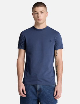 T-shirt Timberland Manga Curta Justa Dunstan River castanho-escuro ref. YHBUC-AIH