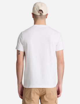 T-shirt Timberland Manga Curta Justa Dunstan River branca ref. YHBUC-100