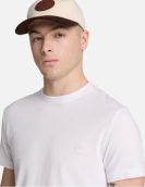 T-shirt Timberland Manga Curta Justa Dunstan River branca ref. YHBUC-100